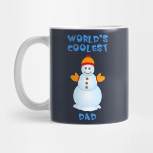 Coolest Dad Snowman Mug